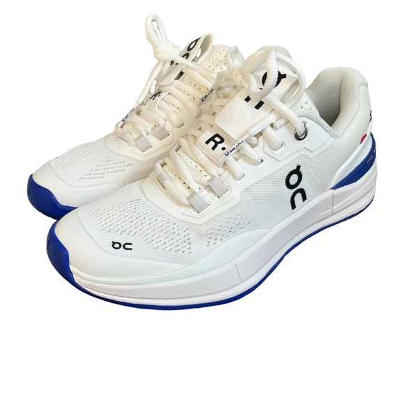 On Running Shoes - On Running The Roger Pro white indigo tennis shoes size Women’s 7